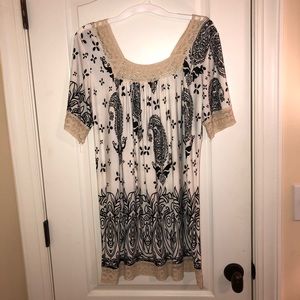 Black and white dress